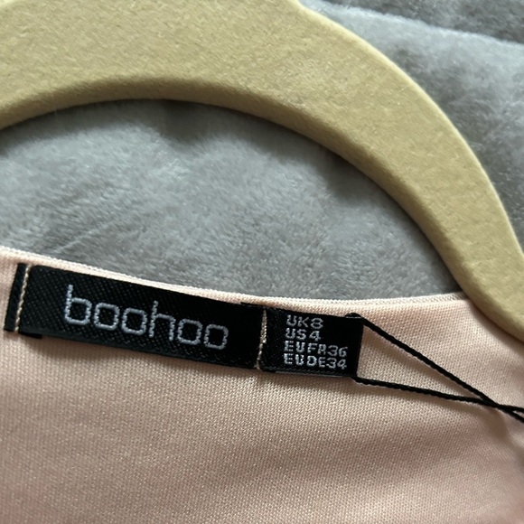 Square Neck Ruched Mesh Bodycon Dress - Picture 3 of 4